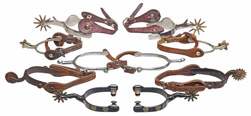 (5 PAIR) WESTERN COWBOY SPURS, LADY