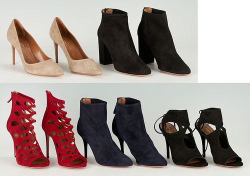 5 PAIRS OF AQUAZURRA SHOESFive