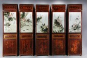(5) Paneled Chinese Porcelain