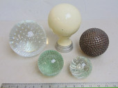 5 PAPERWEIGHTS, 3 CONTROLLED B