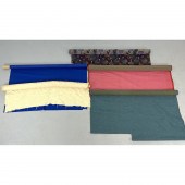 5 Partial Bolts of upholstery