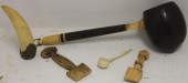 5 PC 19TH C SCRIMSHAW LOT TO I