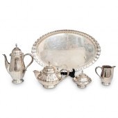 (5 PC) ANTIQUE GERMAN WMF SILV