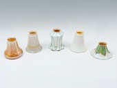 5 PC. ART GLASS SHADE COLLECTI
