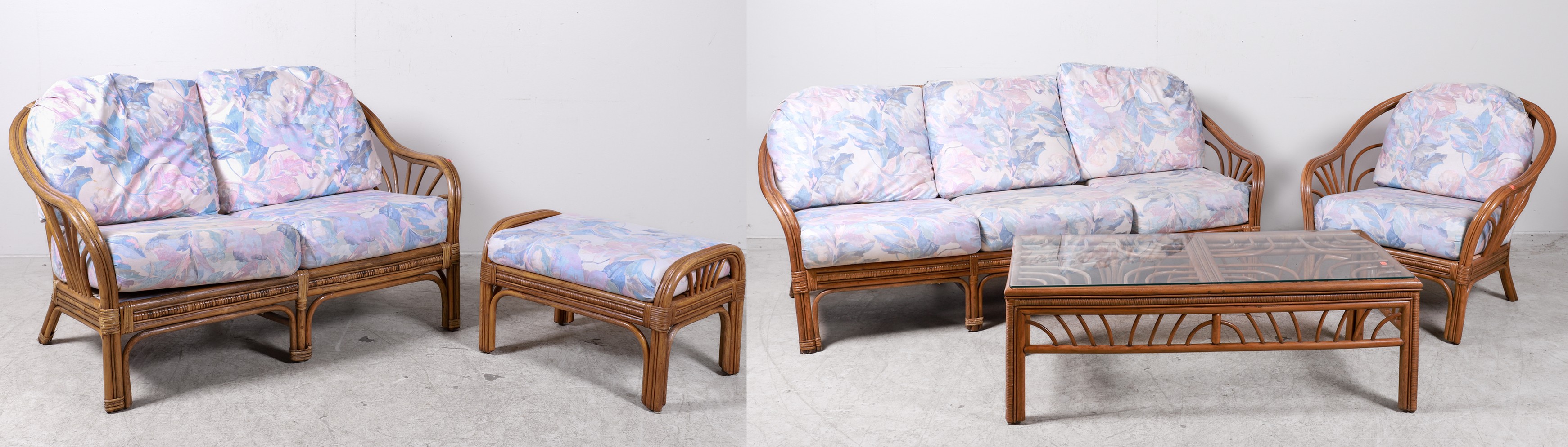 (5) pc Ayers bamboo seating set,