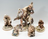 5 PC. BORSATO SCULPTURES TO IN