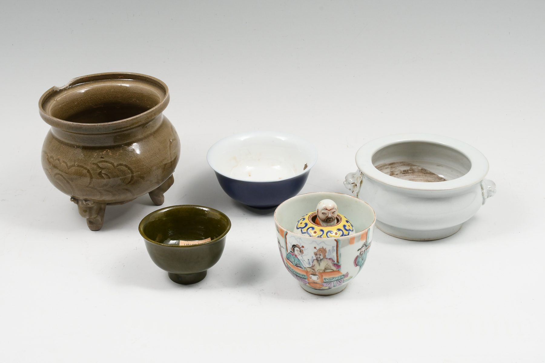 5 PC. CHINESE PORCELAIN CUP &