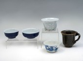 5 PC. CHINESE PORCELAIN LOW BO