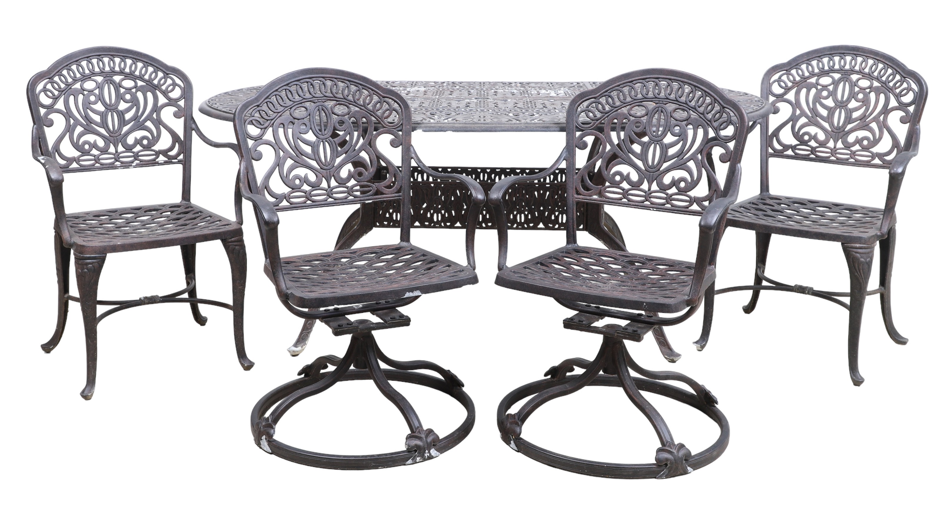 (5) pc Contemporary pierced metal