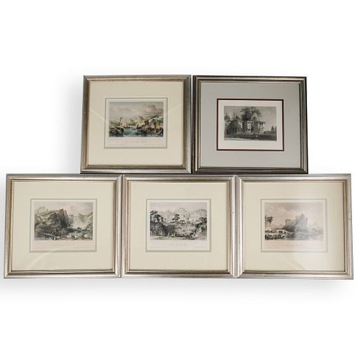 (5 PC) CONTINENTAL ENGRAVED