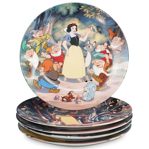 (5 PC) DISNEY "SNOW WHITE" PLATE