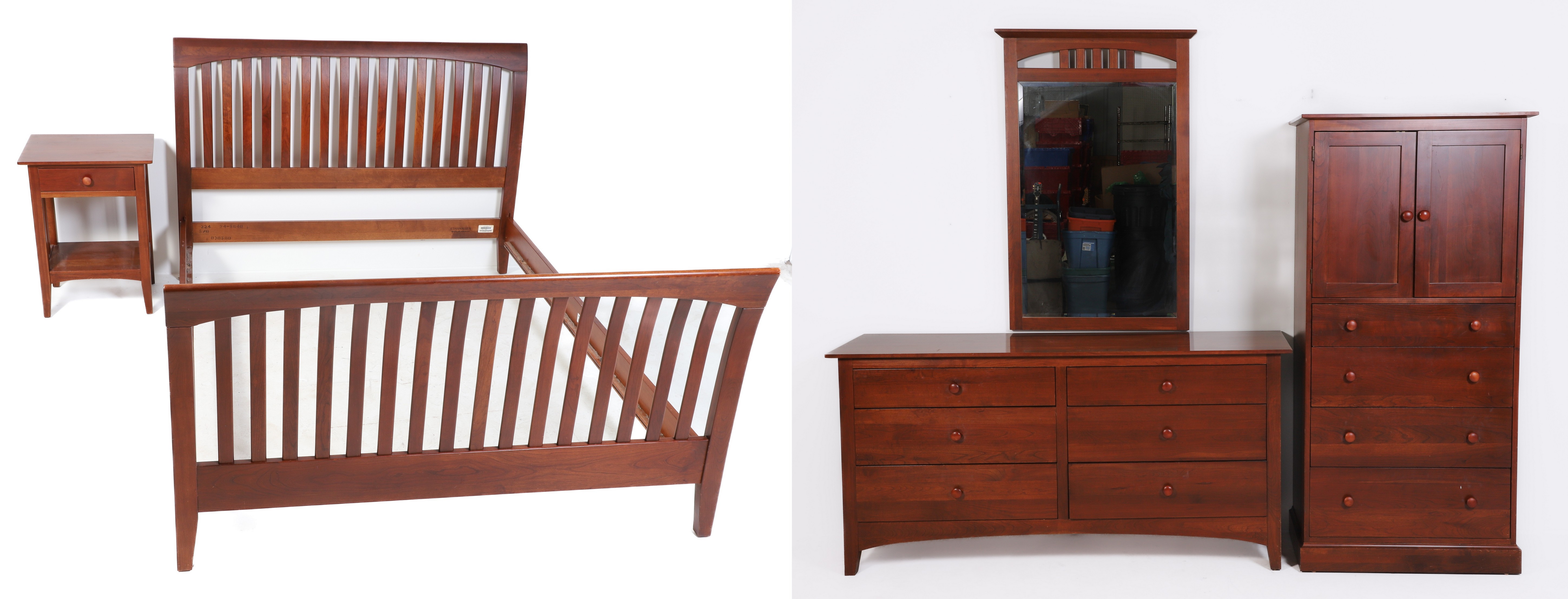(5) pc Ethan Allen bedroom set, c/o