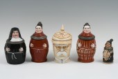 5 PC. GERMAN FIGURAL PORCELAIN