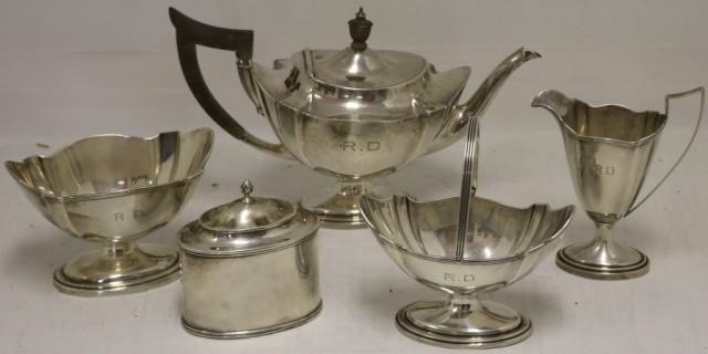 5 PC GORHAM STERLING SILVER TEA