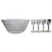 (5 PC) GROUP OF WATERFORD CRYS