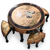 (5 PC) JAPANESE HAND PAINTED L