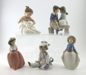5 PC LLADRO NAO FIGURINES: To