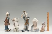5 PC. LLADRO PORCELAIN FIGURIN