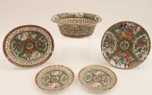 5 PC LOT OF ROSE MEDALLION POR