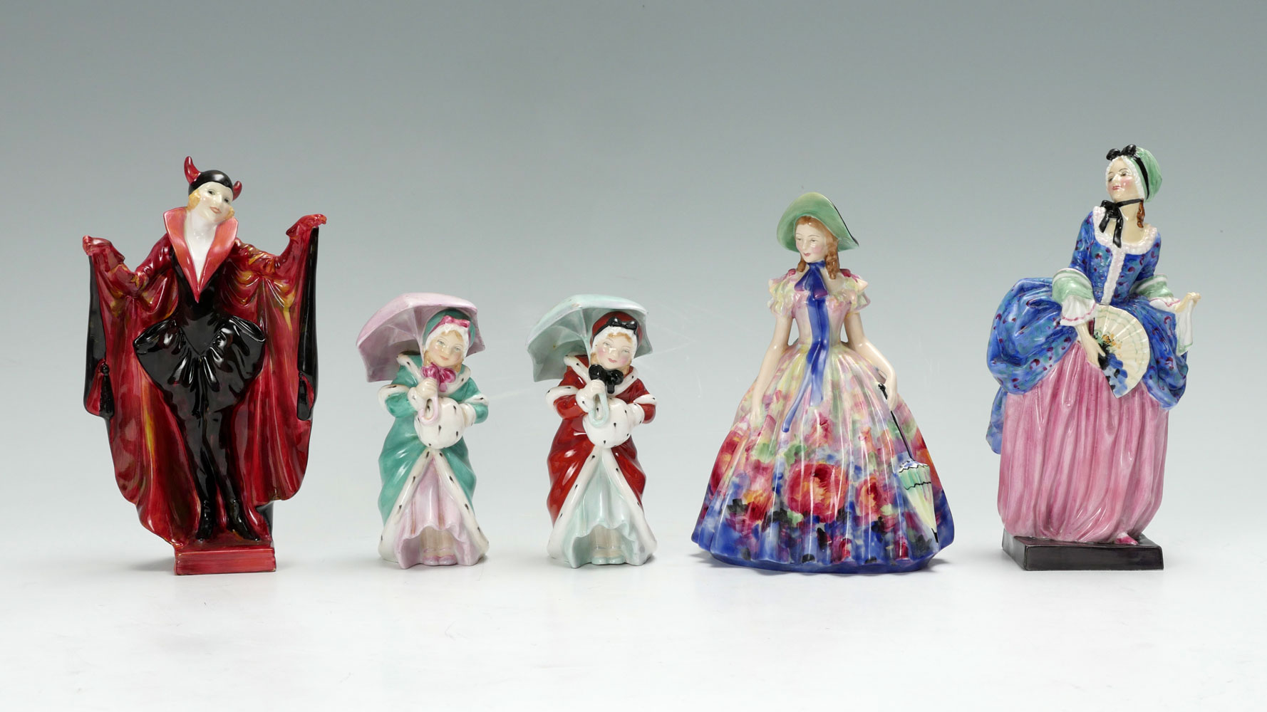 5 PC LOT ROYAL DOULTON FIGURINES: