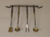 5 PC. MINIATURE HAND WROUGHT U