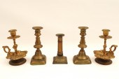 5 PC MISC.  LOT OF CANDLESTICK