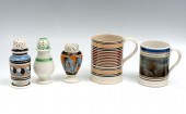 5 PC. MOCHAWARE MUGS & PEPPER