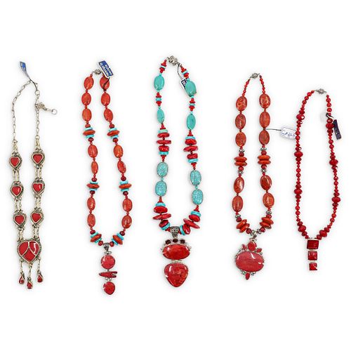 (5 PC) PAULETTE CORAL AND SEMI