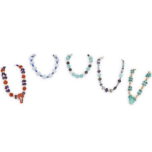 (5 PC) PAULETTE SEMI PRECIOUS STONE