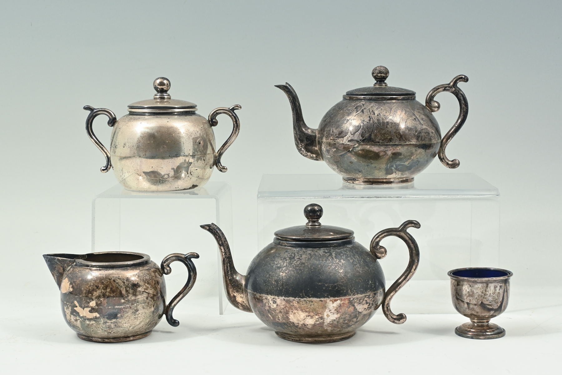 5 PC. PERUVIAN & WHITING STERLING