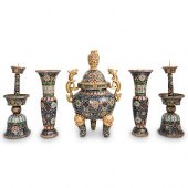 (5 PC) QIANLONG CHINESE CLOISO