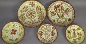 5 PC. REPRODUCTION SGRAFFITO P