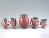 5 PC. ROSEVILLE POTTERY ''FERE