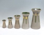 5 PC. ROSEVILLE POTTERY ''MOST