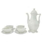 (5 PC) ROYAL COPENHAGEN "WHITE