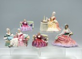 5 PC ROYAL DOULTON SEATED LADY