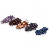 (5 PC) SEMI PRECIOUS STONES GR