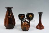 5 PC. STANDARD GLAZE POTTERY C