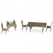 (5 PC) STERLING FILAGREE MINIA