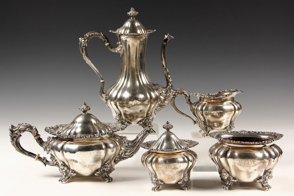 (5 PC) STERLING TEA & COFFEE