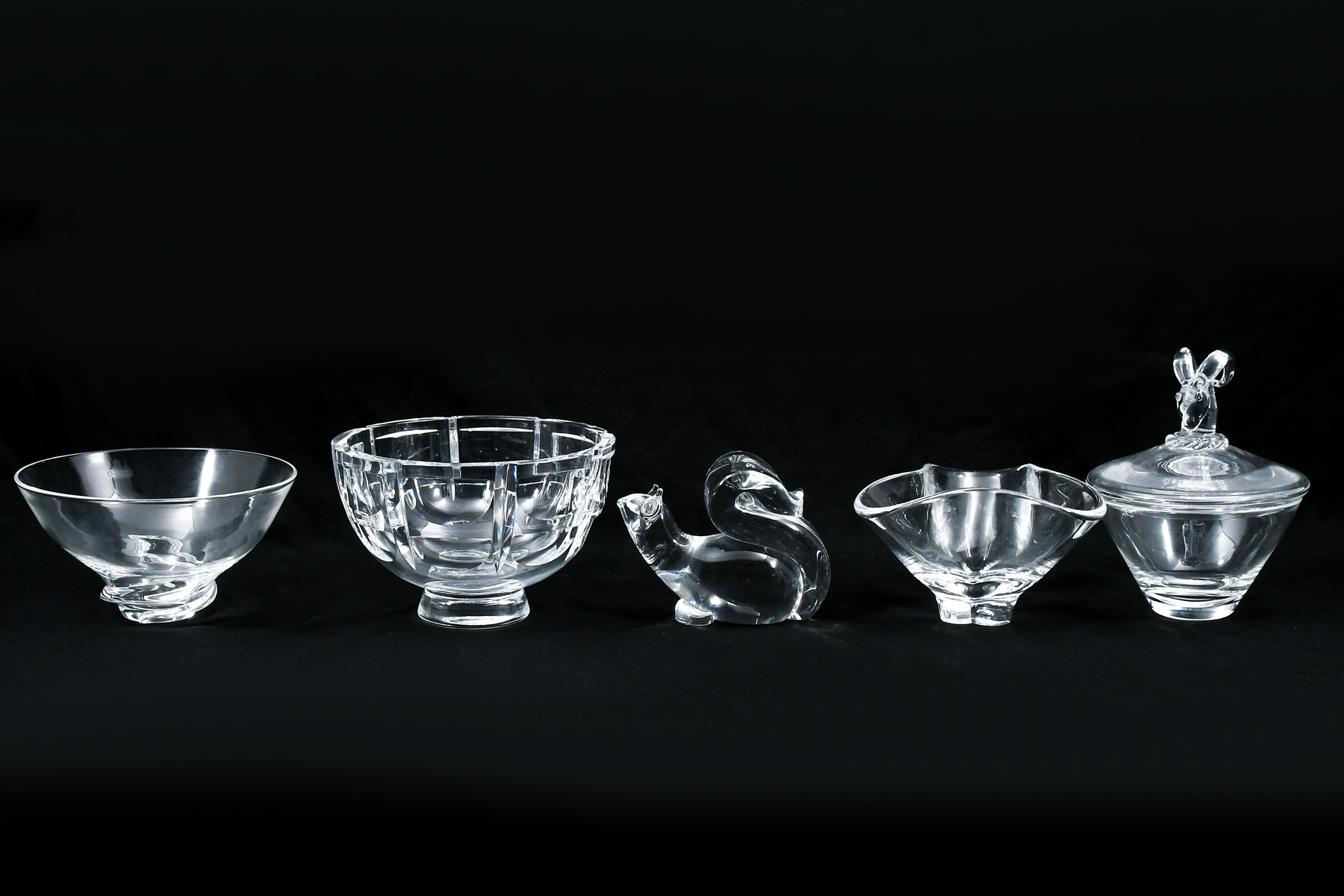 5 PC. STEUBEN & ORREFORS ART
