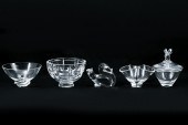 5 PC. STEUBEN & ORREFORS ART G