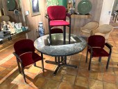 5 PC. STUHLE MARBLE TOP DINING