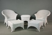 (5 PC) SUITE OF WICKER - Conte