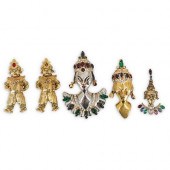 (5 PC) VINTAGE REINAD ORIENTAL