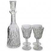 (5 PC) WATERFORD CRYSTAL DECAN