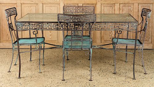 5 PC WROUGHT IRON GARDEN PATIO