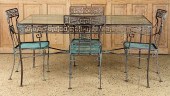 5 PC WROUGHT IRON GARDEN PATIO
