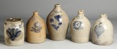 5 Pcs. 19th cent. Stoneware Jo