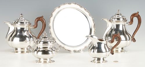 5 PCS. .800 SILVER, ITALIAN 4-PIECE